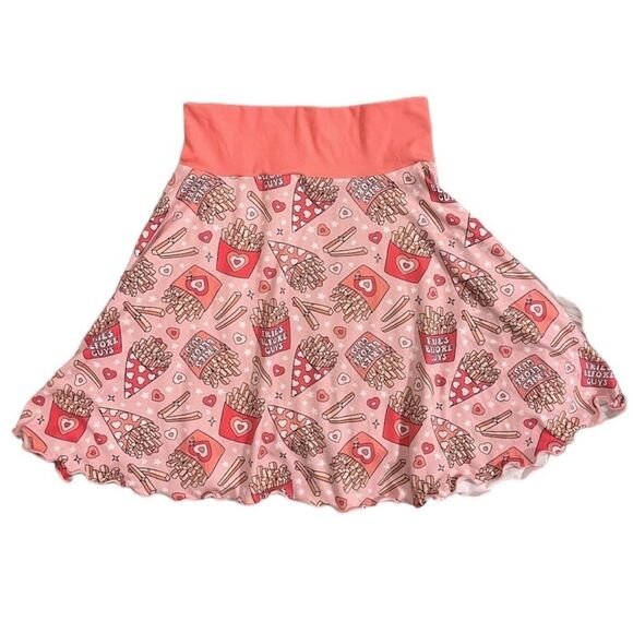 Custom Made Fries Before Guys Valentines Day Skirt - Picture 1 of 5